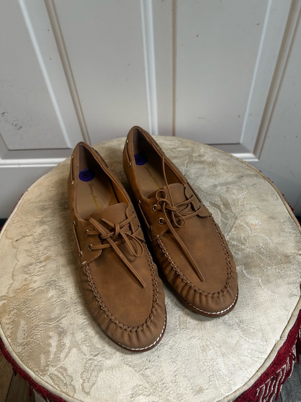 Tommy Bahama women’s Nahara Brown Boat flat Loafers Sz 8.5